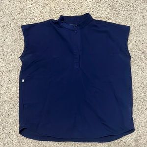 FIGS top ! Rafaela oversized scrub top in navy!